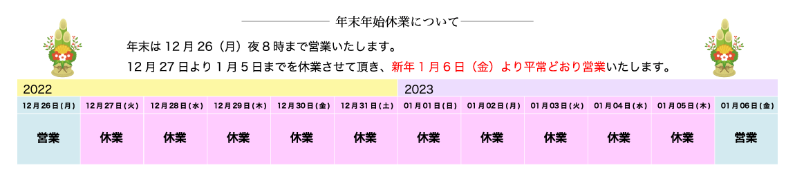 年末年始