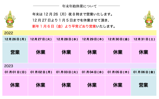 年末年始